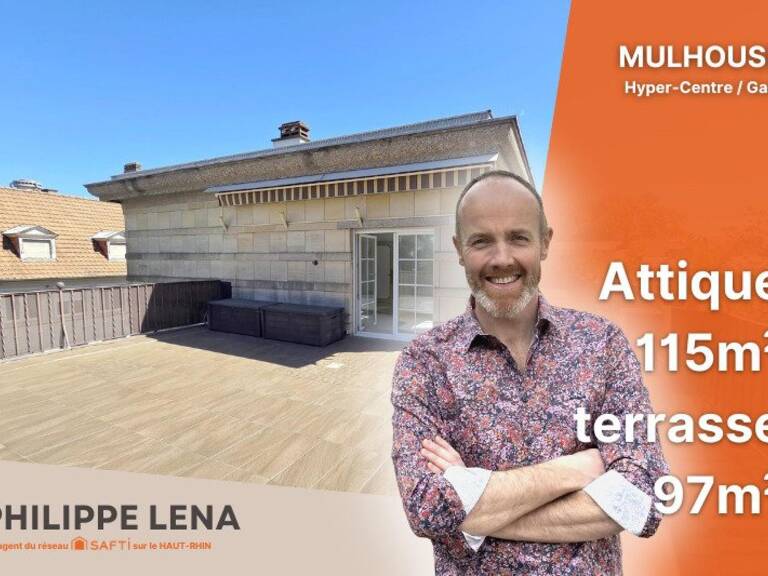 ATTIQUE 115m² + terrasse 97m², hyper-centre / gare — photo 1