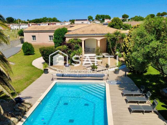 Magnifique Propriété sur Espondeilhan  avec 2 habitations piscine double garage — photo du bien