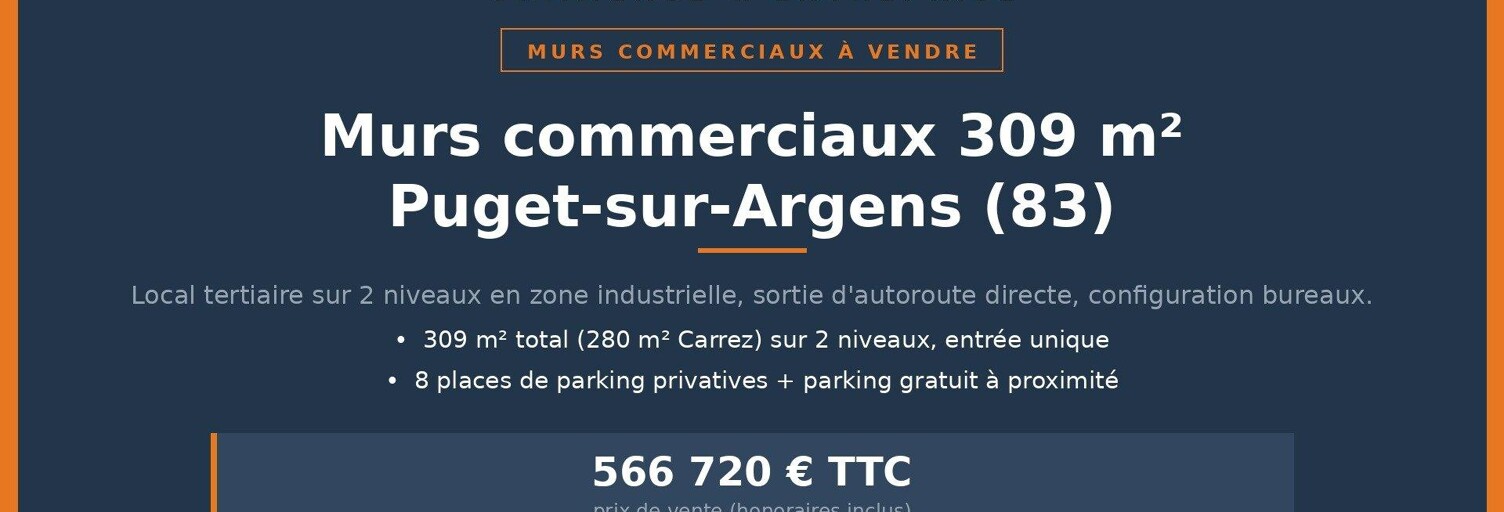 Commerce 16 Pièces 309 m² à vendre à Puget-sur-Argens (83480)