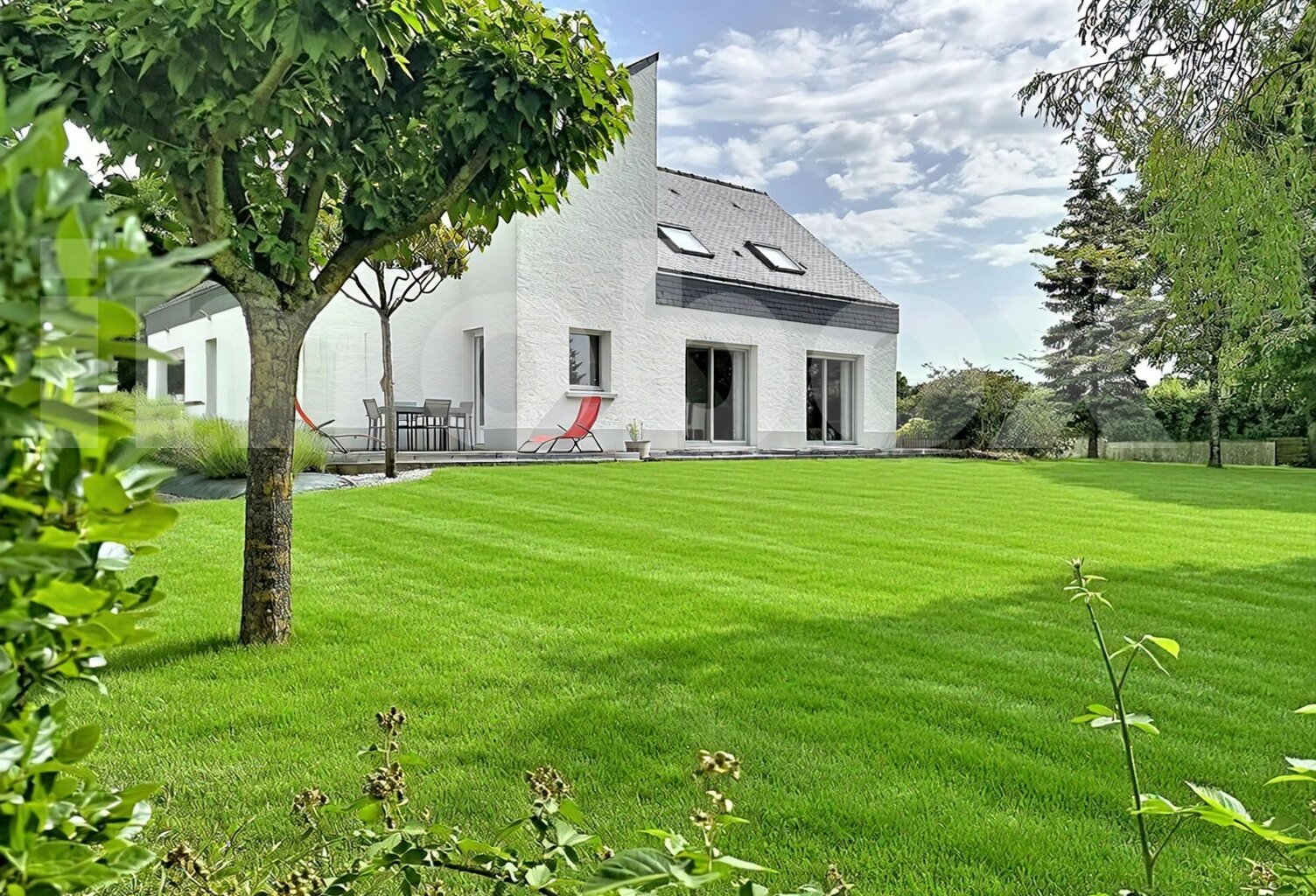 Ligné - Maison d'architecte de 1989 dans un environnement paisible — photo 1