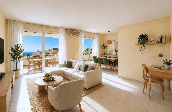 T4 Carqueiranne magnifique vue mer résidence sécurisée avec piscine — photo 3