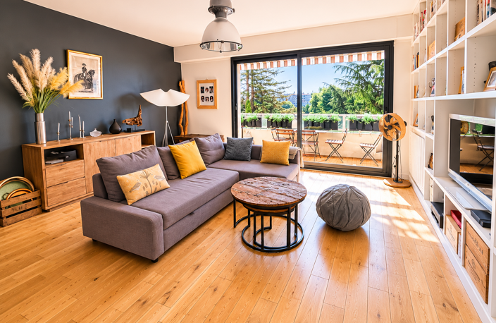 VENTE 69130 ECULLY APPARTEMENT T3 86 m2 , 2 CHAMBRES RESIDENCE STANDING PISCINE TENNIS — photo 4