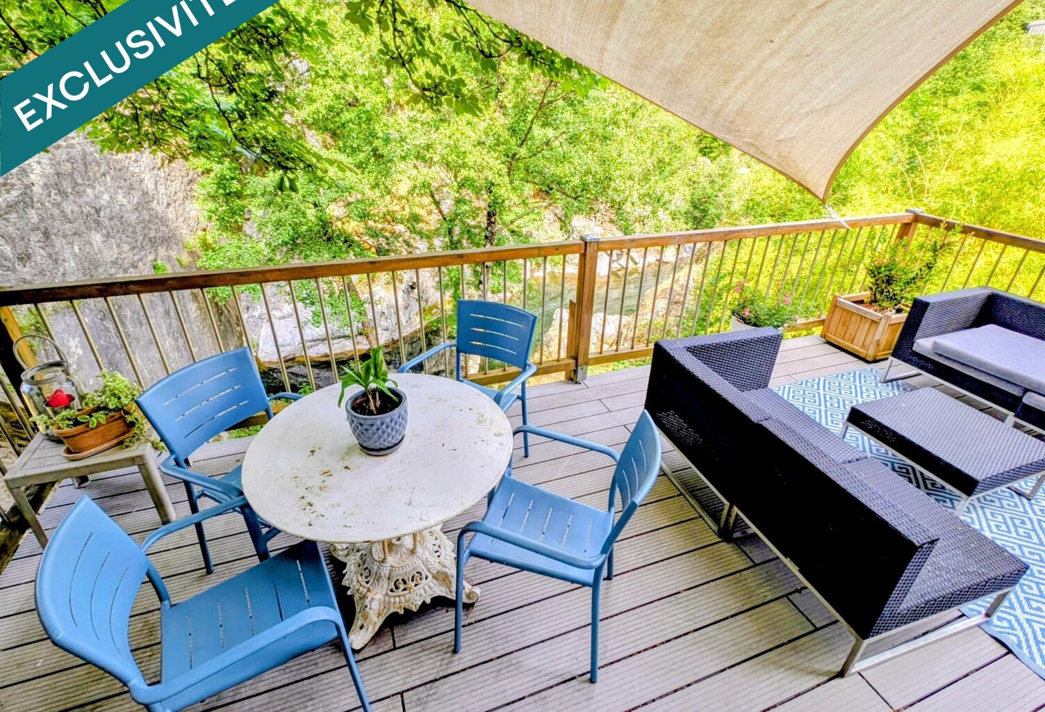 Au bord de rivière avec accès privative, maison en pierre entièrement rénovée — photo 1
