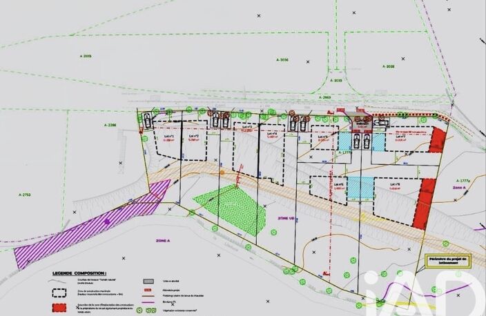 Vente Terrain à bâtir 1 680 m&sup2; — photo 3