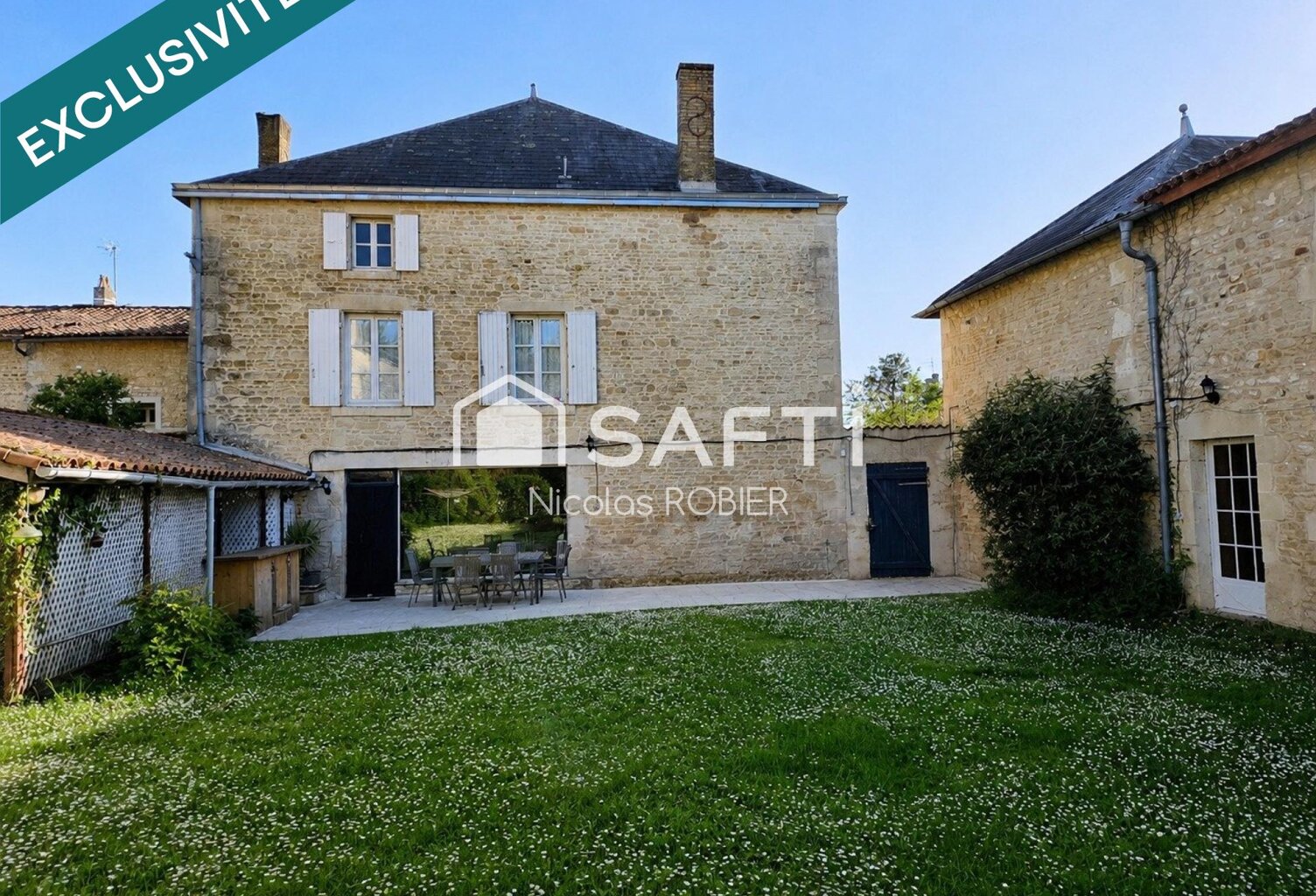 Maison de maître et cabinets, grands volumes et parc arboré, proches toutes commodités! — photo 1