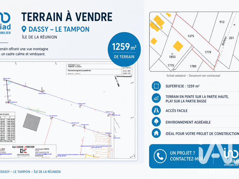 Vente Terrain à bâtir 1 259 m&sup2; — photo 1