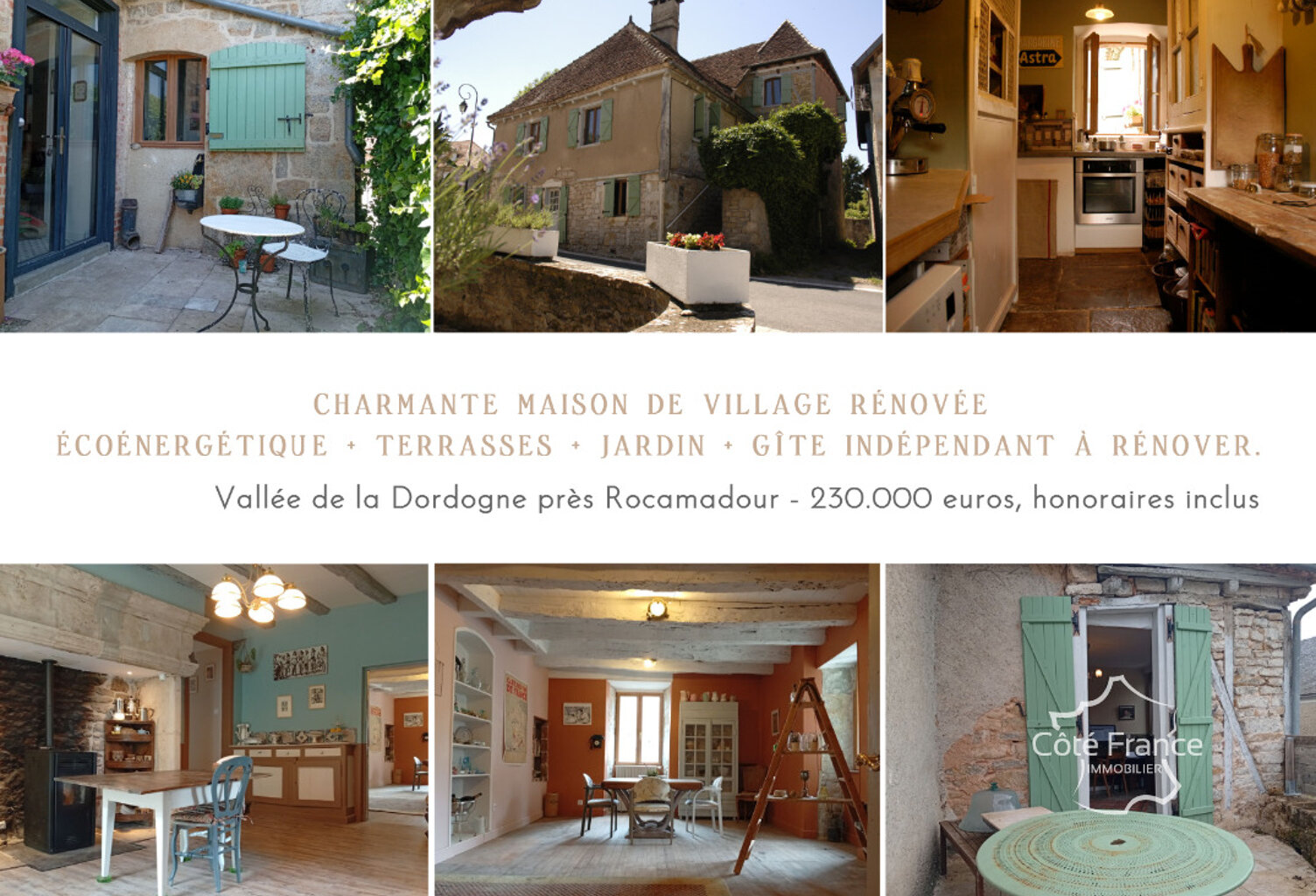 Charmante maison de village rénovée (DPE B), avec terrasses — photo 1