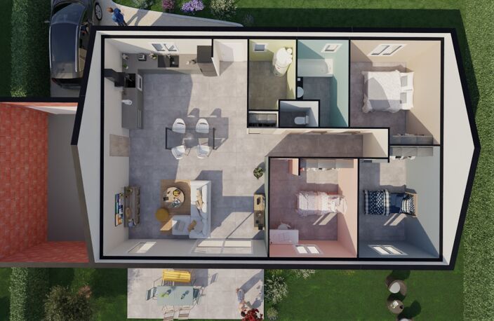 À vendre : Piolenc, dans le Vaucluse, Maison de Plain-Pied + Garage 3 chambres — photo 3