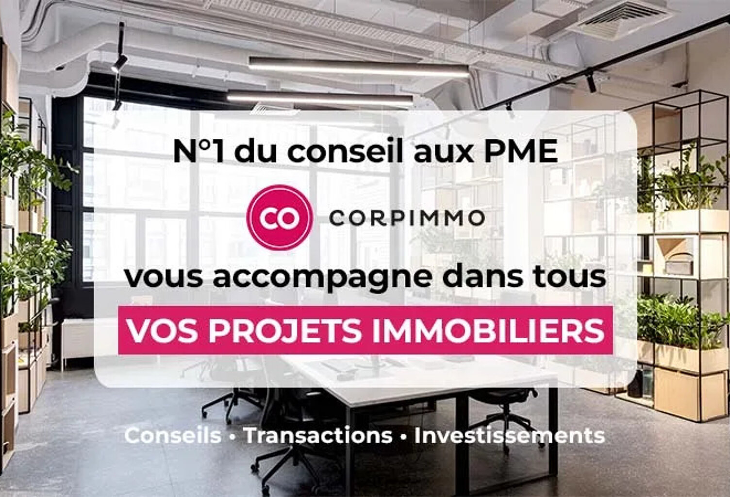 Que vous recherchiez une nouvelle surface de bureaux à louer ou à acheter à Boulogne-Billancourt, Issy-les-Moulineaux ou l'ouest parisien, nous vous accompagnons dans tous vos projets immobiliers : du conseil, aux transactions en passant par l'investissement — photo 1