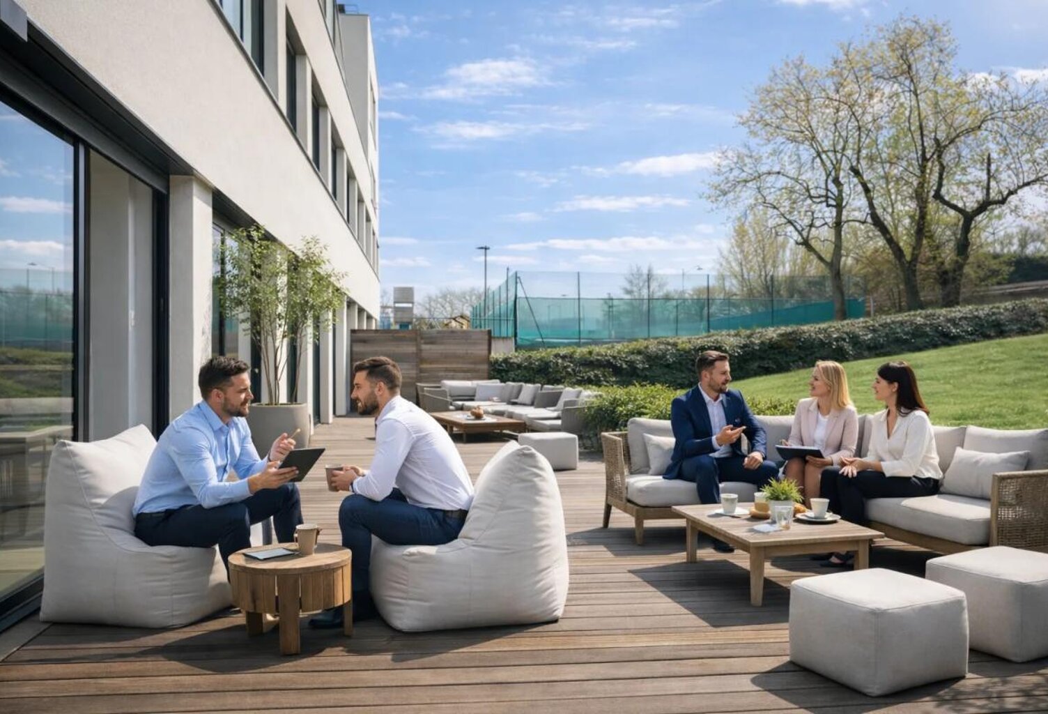 BUREAUX DE STANDING DE 699 M² AVEC TERRASSE, JARDIN ET 15 PARKINGS- RUEIL-MALMAISON — photo 1