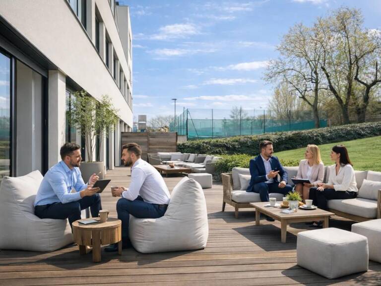 BUREAUX DE STANDING DE 699 M² AVEC TERRASSE, JARDIN ET 15 PARKINGS- RUEIL-MALMAISON — photo 1