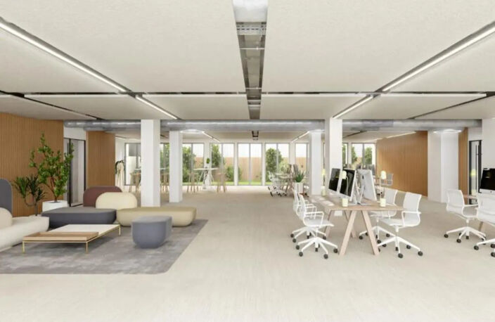 Bureaux à vendre à Boulogne Billancourt. Immeuble restructuré à neuf, 3 plateaux de plus de 500m² divisibles, PMR, 180m² d'espaces extérieurs communs, 24 parkings. Environnement calme et agréable — photo 3