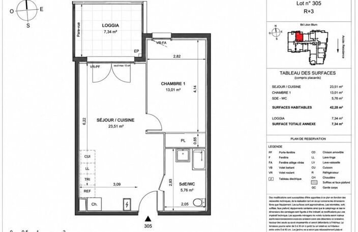 APPARTEMENT NEUF TYPE 2 DERNIER ÉTAGE AVEC LOGGIA ET PARKING PRIVATIF EN SOUS-SOL  -- NORME PMR -- NORME RT2012 -- TVA RÉDUITE À 5,5% SOUS CONDITIONS D'ÉLIGIBILITÉ (PRIX RÉDUIT À 167 042 €) -- — photo 4