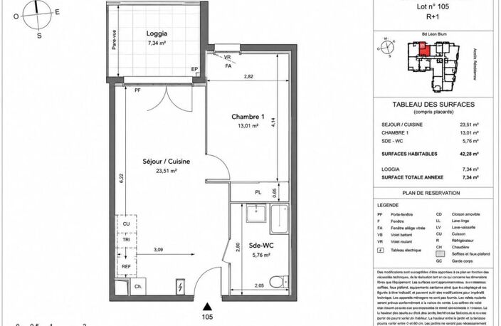 APPARTEMENT NEUF TYPE 2 AVEC LOGGIA -- NORME PMR -- NORME RT2012 -- TVA RÉDUITE À 5,5% SOUS CONDITIONS D'ÉLIGIBILITÉ (PRIX RÉDUIT À 156 052 €) -- — photo 3