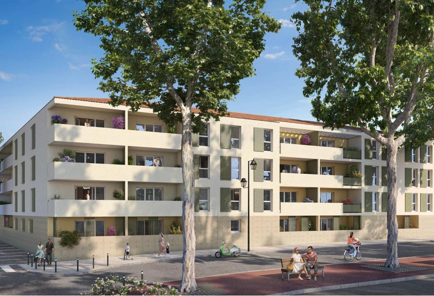 APPARTEMENT NEUF TYPE 4 AVEC DOUBLE BALCONS TRAVERSANT - NORMES PMR - RE2020 - DOUBLE PARKING PRIVATIF EN SOUS-SOL À BRIGNOLES - TVA RÉDUITE 5,5% SOUS CONDITIONS D'ÉLIGIBILITÉ (PRIX RÉDUIT À 326 083 €) !! — photo 1