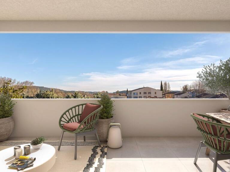 APPARTEMENT NEUF TYPE 3 AVEC TERRASSE - NORMES PMR - RE2020 - DOUBLE PARKING PRIVATIF EN SOUS-SOL À BRIGNOLES - TVA RÉDUITE 5,5% SOUS CONDITIONS D'ÉLIGIBILITÉ (PRIX RÉDUIT À 250 035 €) !! — photo 1