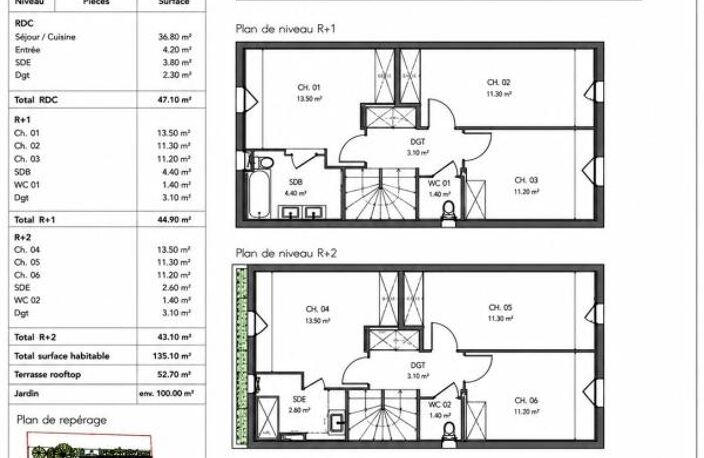 6 villas de ville d'exception à Aix-en-Provence — rooftop panoramique, jardins privatifs, prestations haut de gamme. Programme confidentiel de seulement 6 maisons à deux pas du centre historique. Neuf RE2020 — photo 4