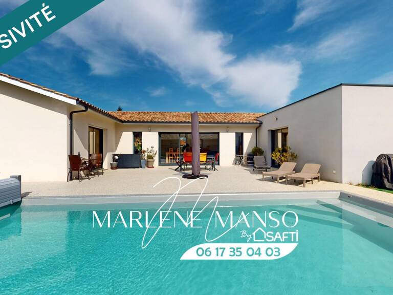 Maison 3 chambres, 1 bureau, garage et piscine — photo 1