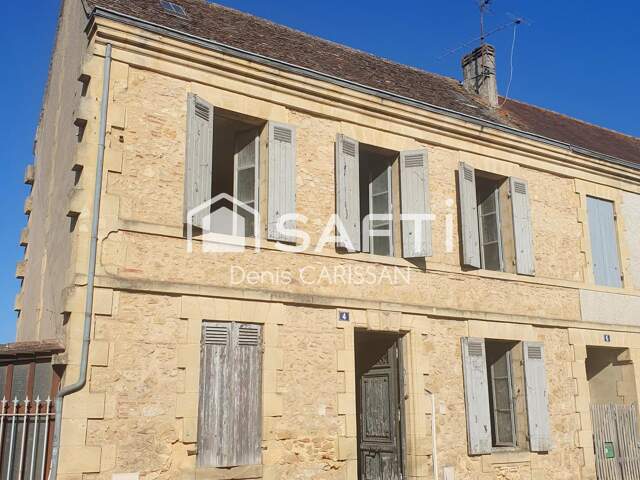 Maison de rue 4 pièces, à rénover. — photo du bien
