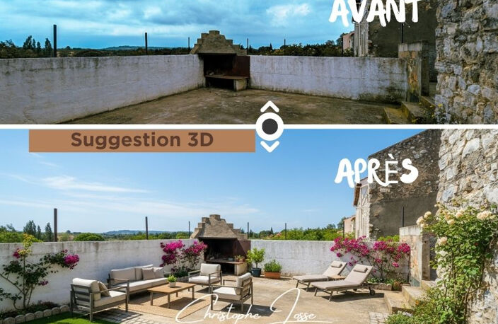 Maison de village avec garage 3 voitures, dépendances, caves et vastes terrasses — photo 4