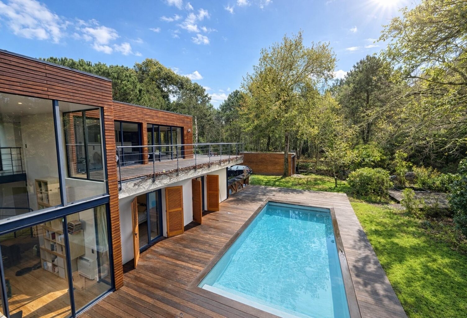 Mérignac centre Maison style californien  240 m²  Piscine  Forêt — photo 1