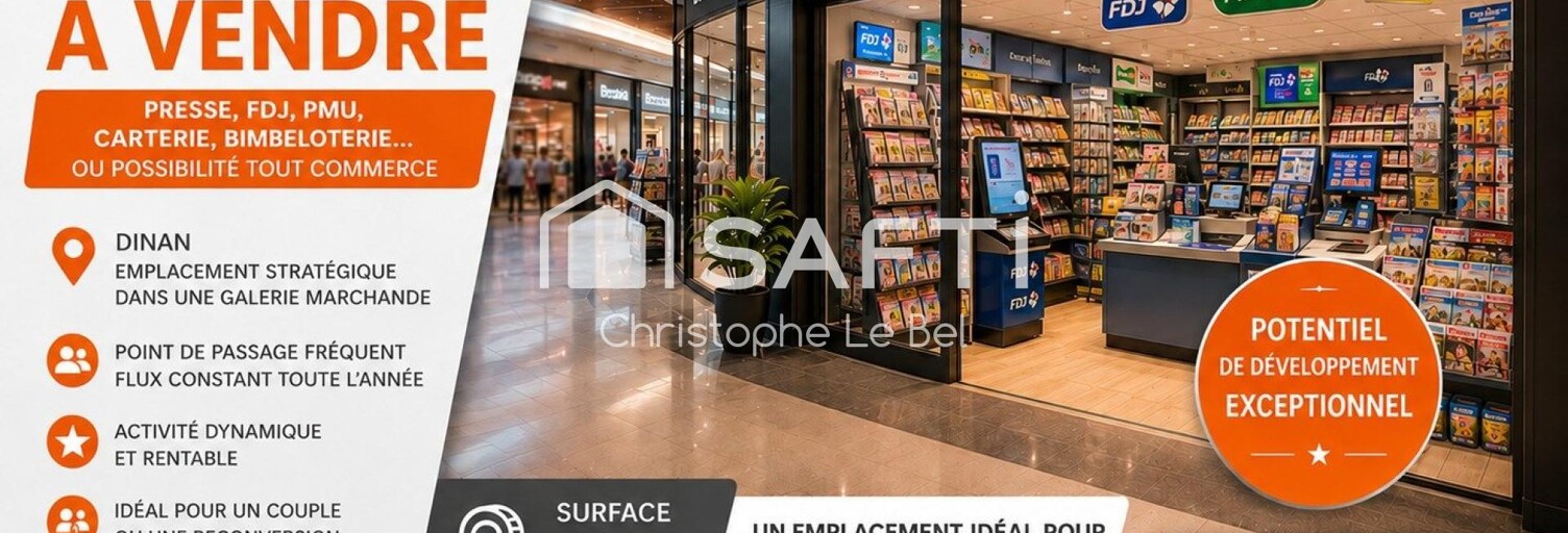 Commerce 2 Pièces 69 m² à vendre à Dinan (22100)