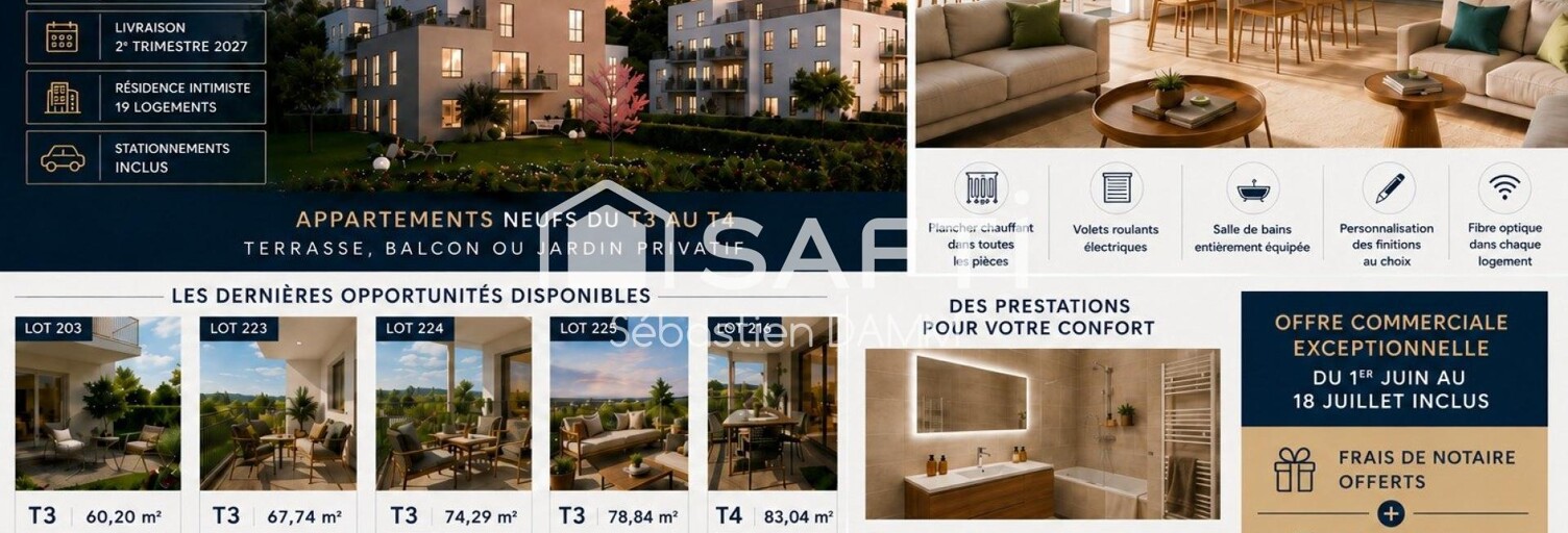 Appartement 3 Pièces 60 m² à vendre à Kembs (68680)