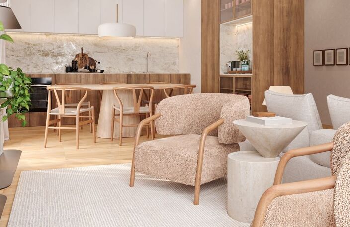 T3 neuf meublé avec mobilier personnalisable et 2 parkings – Sélestat Quartier Est Gartfeld — photo 3