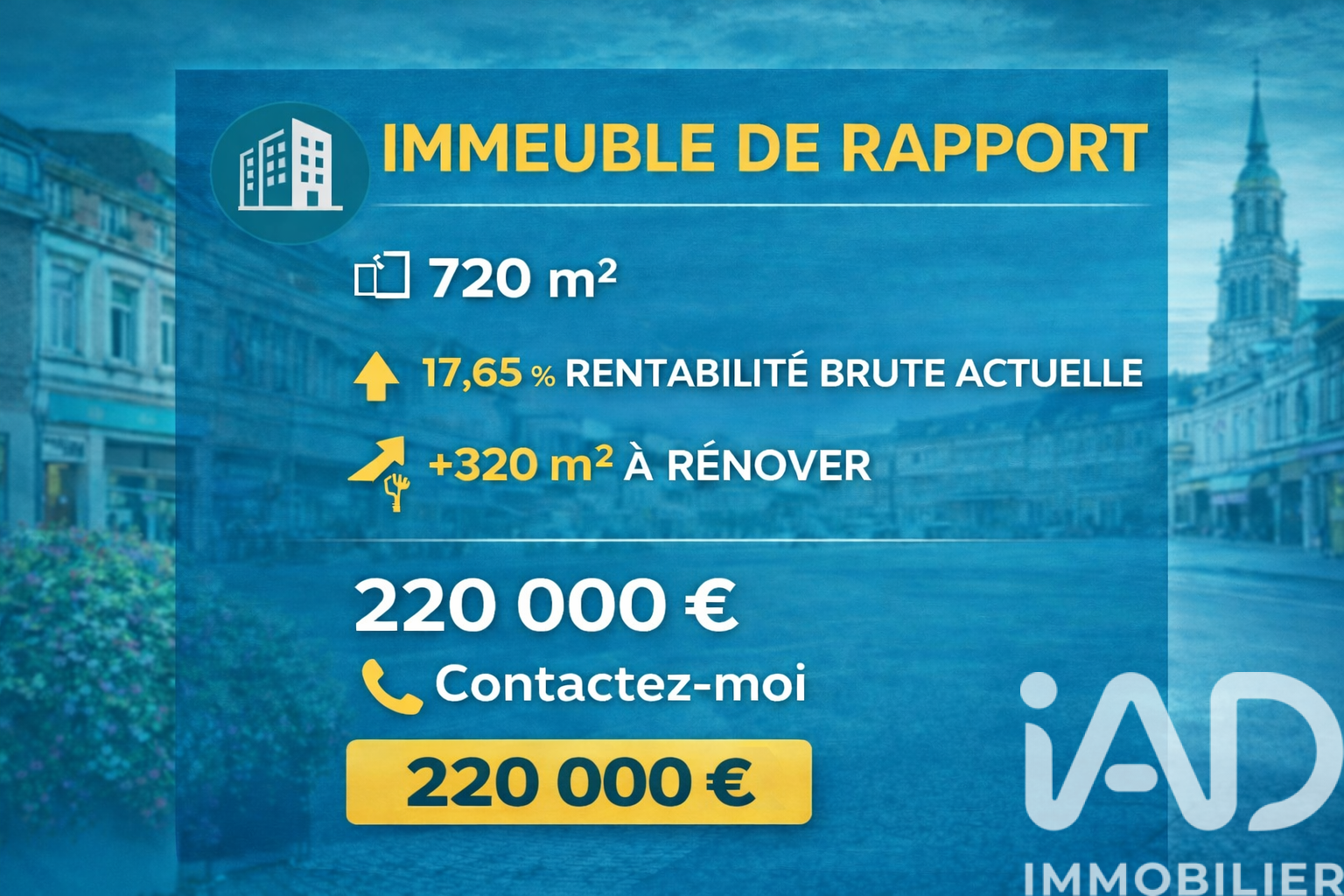 Maison à vendre, 720 m², Hautmont