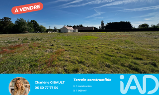 Terrain  1009 m² à vendre à Chabris (36210)
