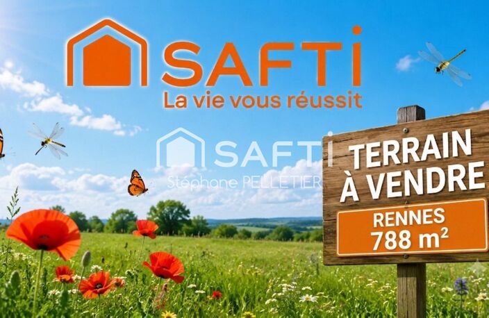 Terrain libre constructeur 788 m² Rennes — photo 2