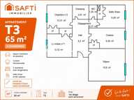 Appartement T3 (1er étage) 65m2 + dressing — photo 2