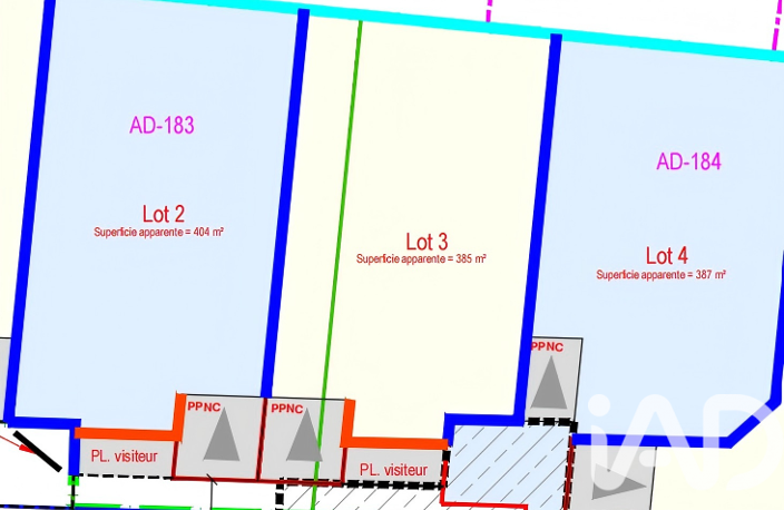Vente Terrain à bâtir 385 m&sup2; — photo 2