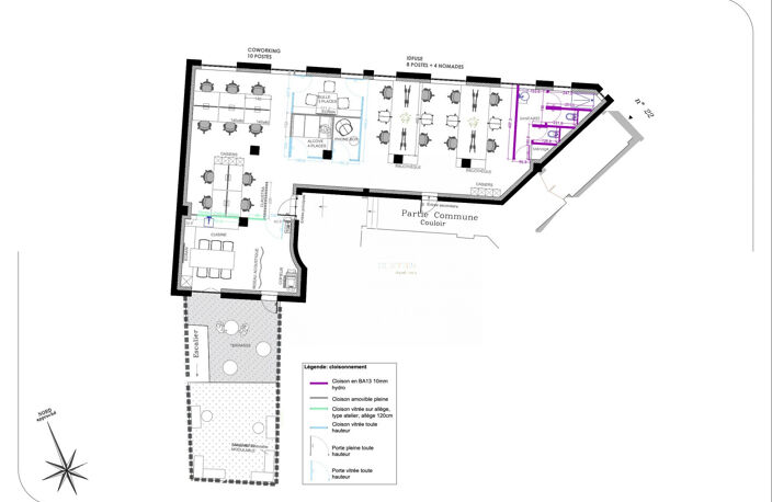 BUREAUX À VENDRE - 150 m² ENTIÈREMENT RÉNOVÉS - GRENOBLE CE — photo 4