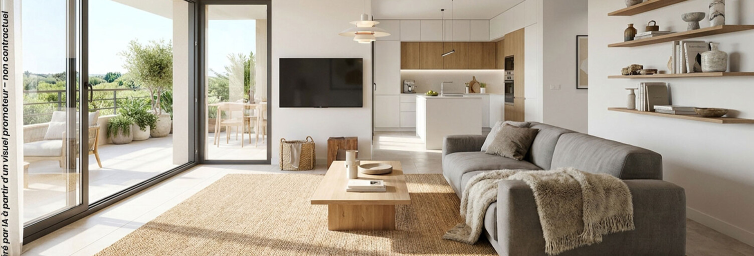 Appartement neuf T2, T3, T4, T5 Pièce 42 à 112 m² à vendre à Lattes (34970)