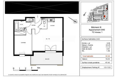 Appartement 2 pièces 93000 €