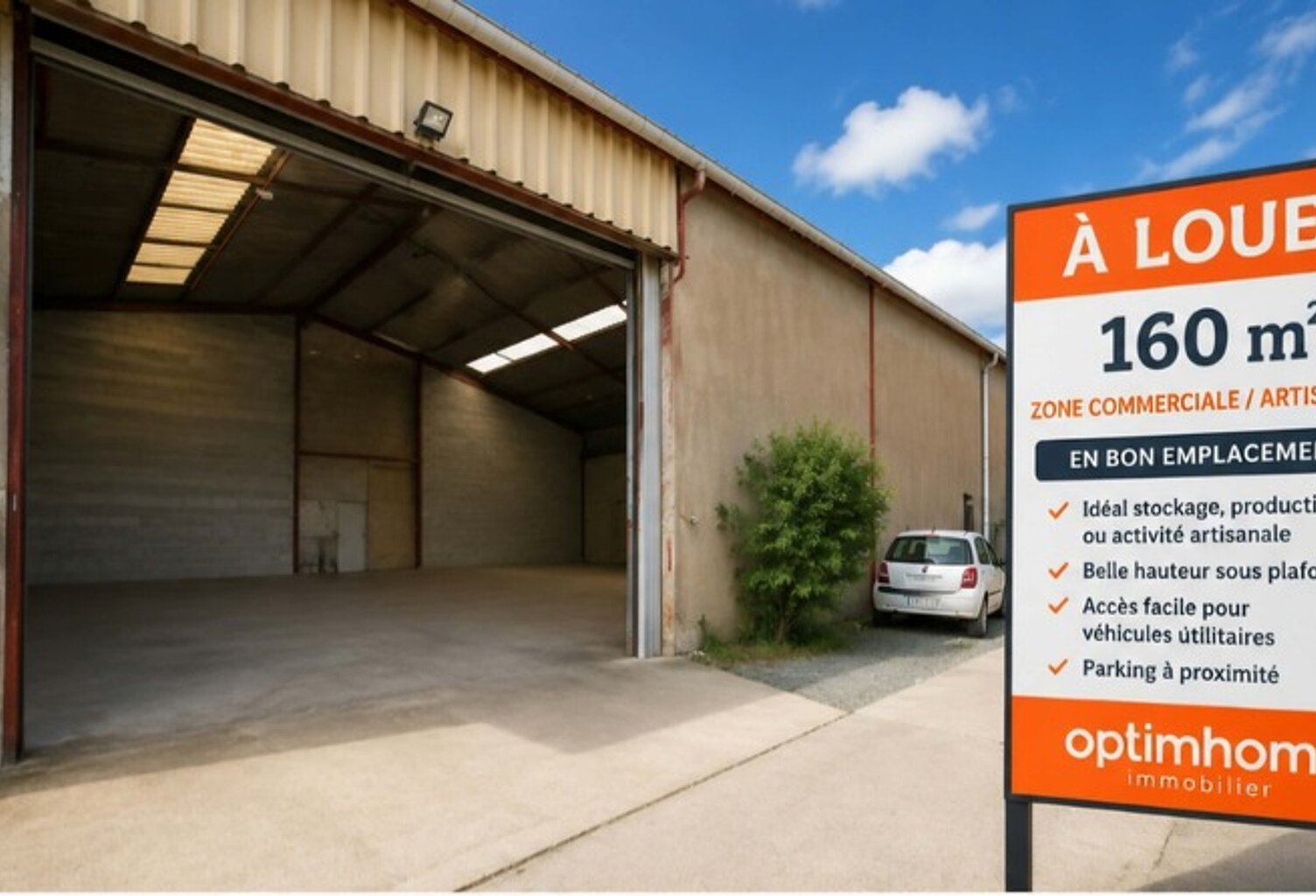À LOUER – BÂTIMENT D'ACTIVITÉ 160 m² – SECTEUR CAP NORD – REDON — photo 1
