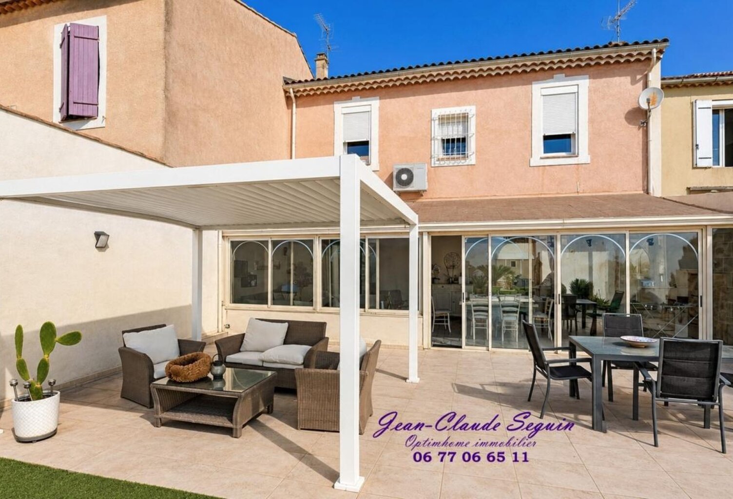 MIRAMAS (13) | Magnifique maison de ville T7 de caractère (4 chambres) de 150 m² sur terrain de 402 m² et stationnements privatifs — photo 1