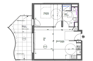 Appartement 2 pièces 675 €