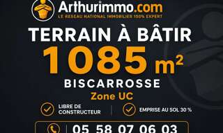 Terrain  1085 m² à vendre à Biscarrosse (40600)