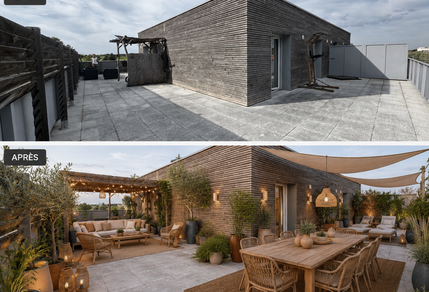 Appartement T 3 avec toit terrasse et double garage. — photo 1