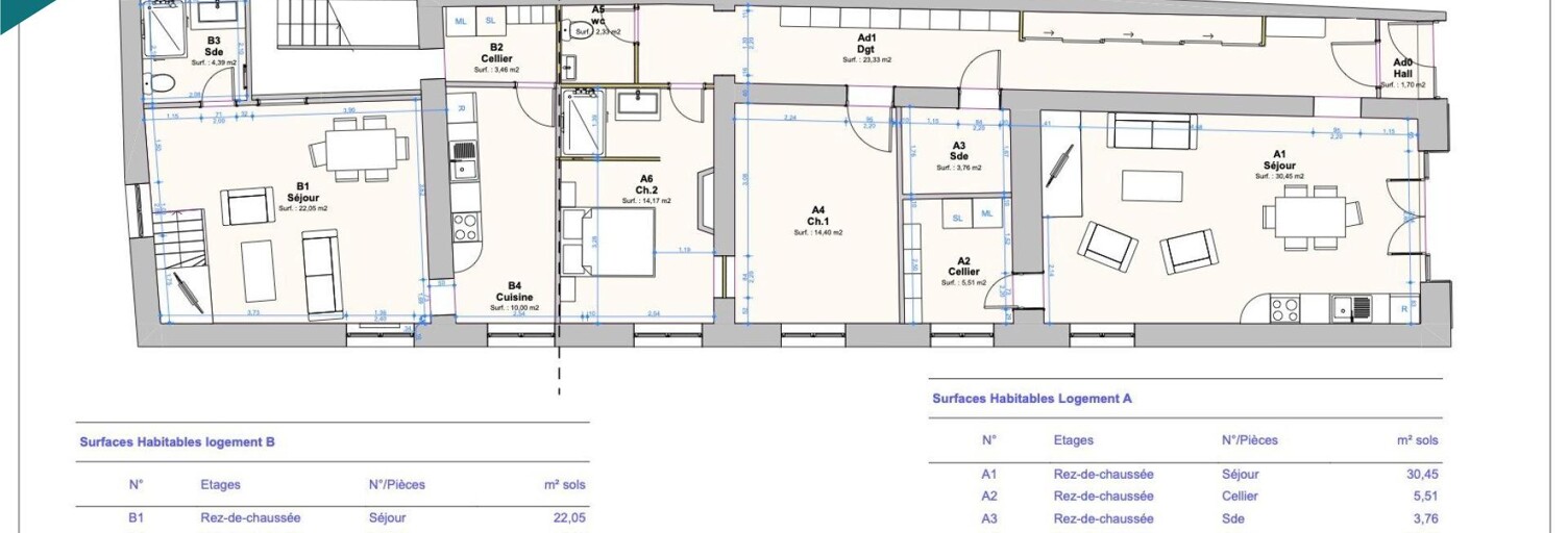 Immeuble  140 m² à vendre à Dunes (82340)