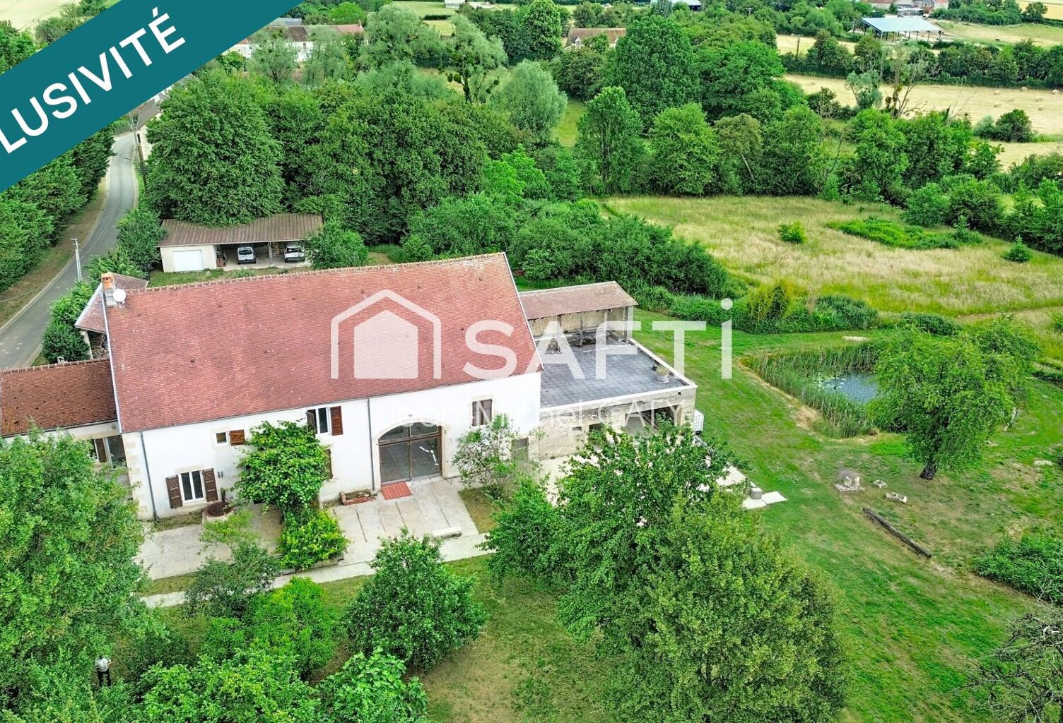 Rare : Magnifique Longère en Pierre de 198 m²  Terrain de 1,1 ha avec Plan d'Eau  Proche Cosne-sur-Loire (Saint-Loup-des-Bois) — photo 1