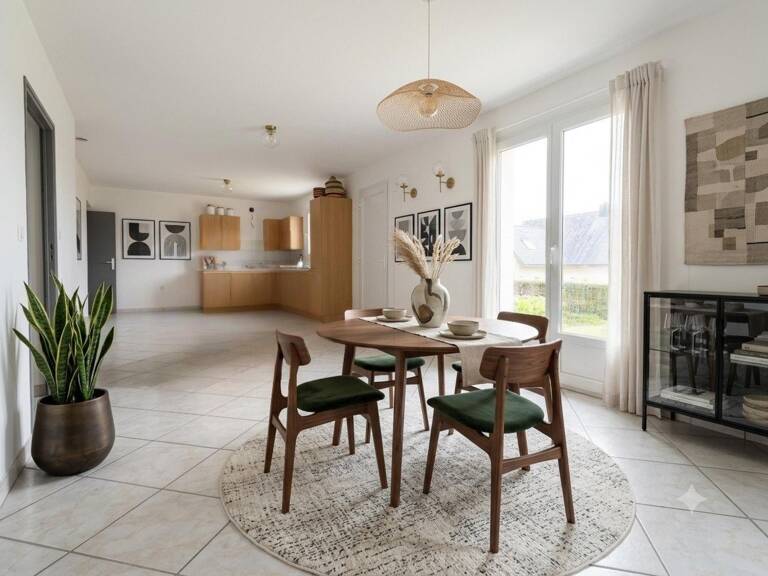 Maison au calme avec vie de plain pied bourg de Saint Yvi — photo 1