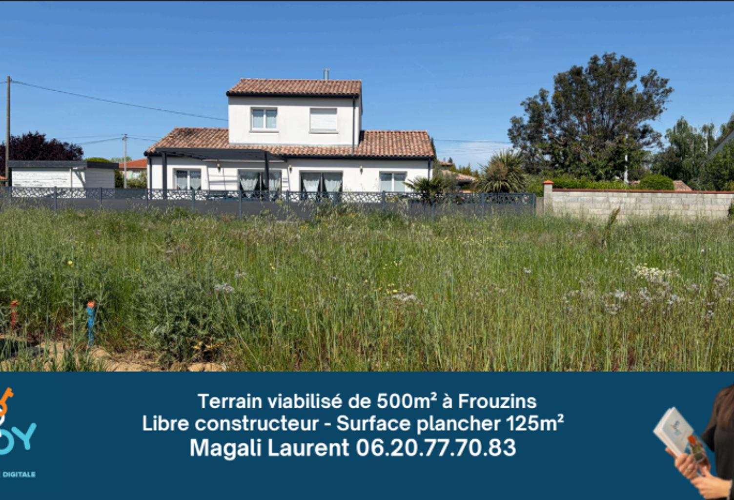 Terrain viabilisé de 500m2 — photo 1