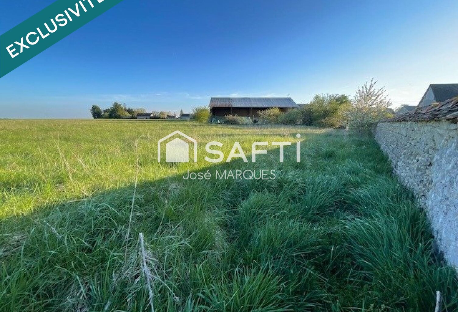 Terrain plat 851 m² façade 50ml libre constructeur — photo 1