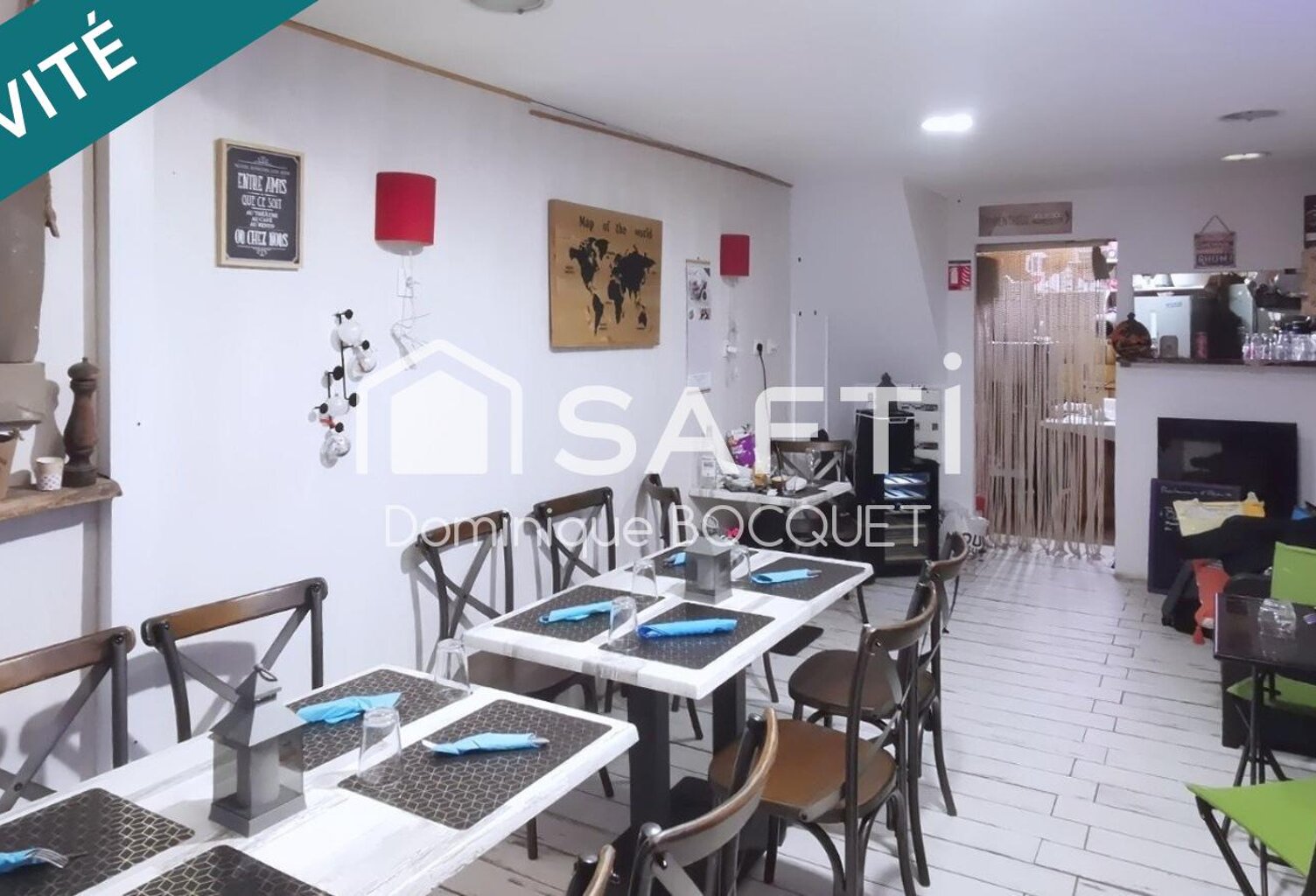Pas de porte TOUS COMMERCES, actuellement à usage de restaurant pizzeria, fermé depuis 18 mois — photo 1