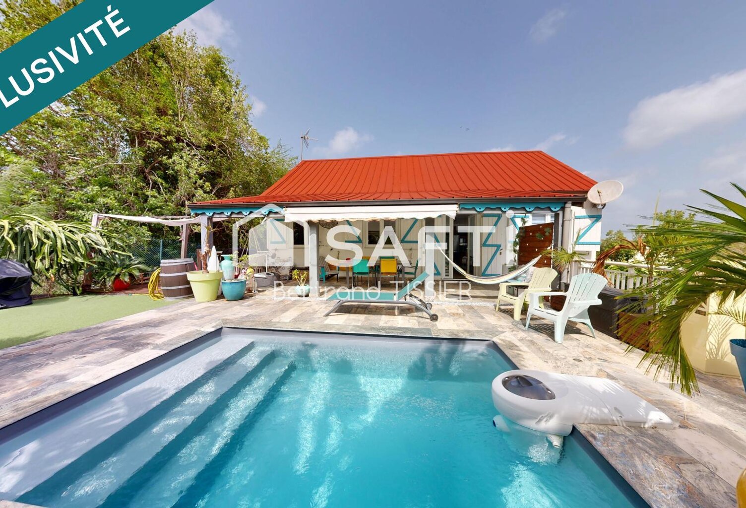 Maison sur deux niveaux, F4 et deux F2, piscine — photo 1