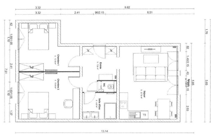 Appartement de 2 pièces principales — photo 2