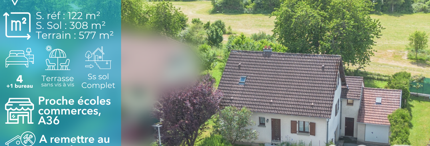 Maison 7 Pièces 122 m² à vendre à Exincourt (25400)